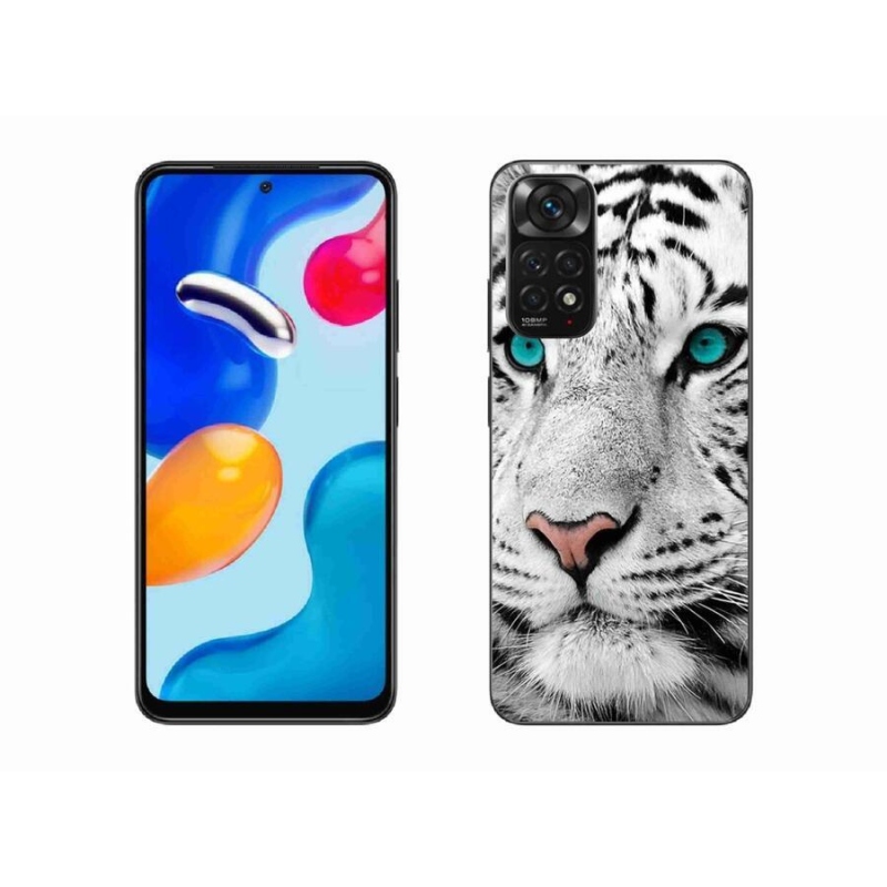 Gélový kryt mmCase na mobil Xiaomi Redmi Note 11 4G - biely tiger