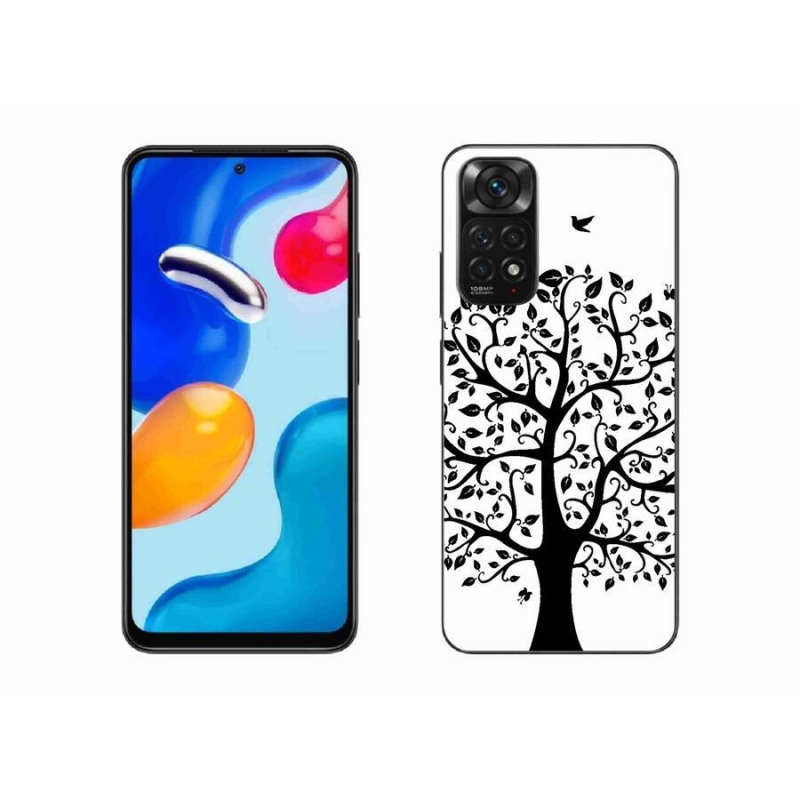 Gélový kryt mmCase na mobil Xiaomi Redmi Note 11 4G - čiernobiely strom