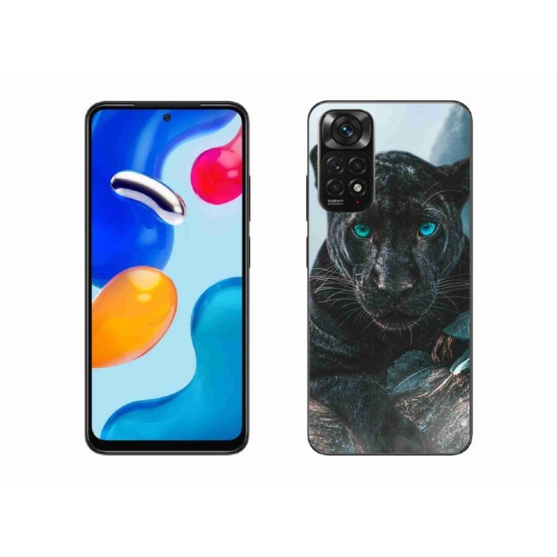 Gélový kryt mmCase na mobil Xiaomi Redmi Note 11 4G - čierny panter