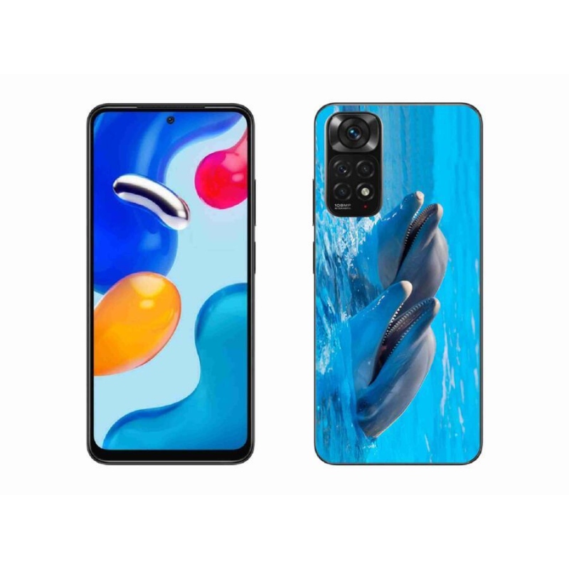 Gélový kryt mmCase na mobil Xiaomi Redmi Note 11 4G - delfíny