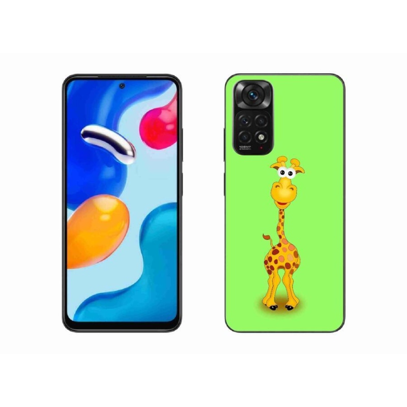 Gélový kryt mmCase na mobil Xiaomi Redmi Note 11 4G - kreslená žirafa