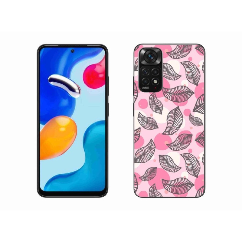 Gélový kryt mmCase na mobil Xiaomi Redmi Note 11 4G - kreslené padajúce listy