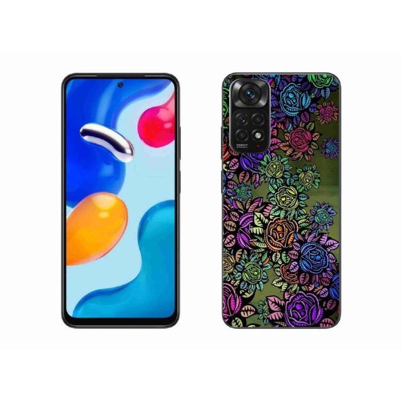 Gélový kryt mmCase na mobil Xiaomi Redmi Note 11 4G - kvety 6