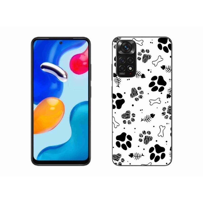 Gélový kryt mmCase na mobil Xiaomi Redmi Note 11 4G - psie labky 1