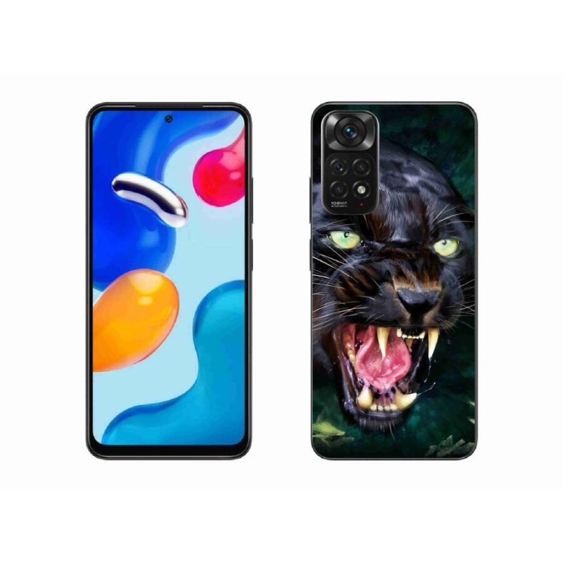 Gélový kryt mmCase na mobil Xiaomi Redmi Note 11 4G - rozzúrený čierny panter