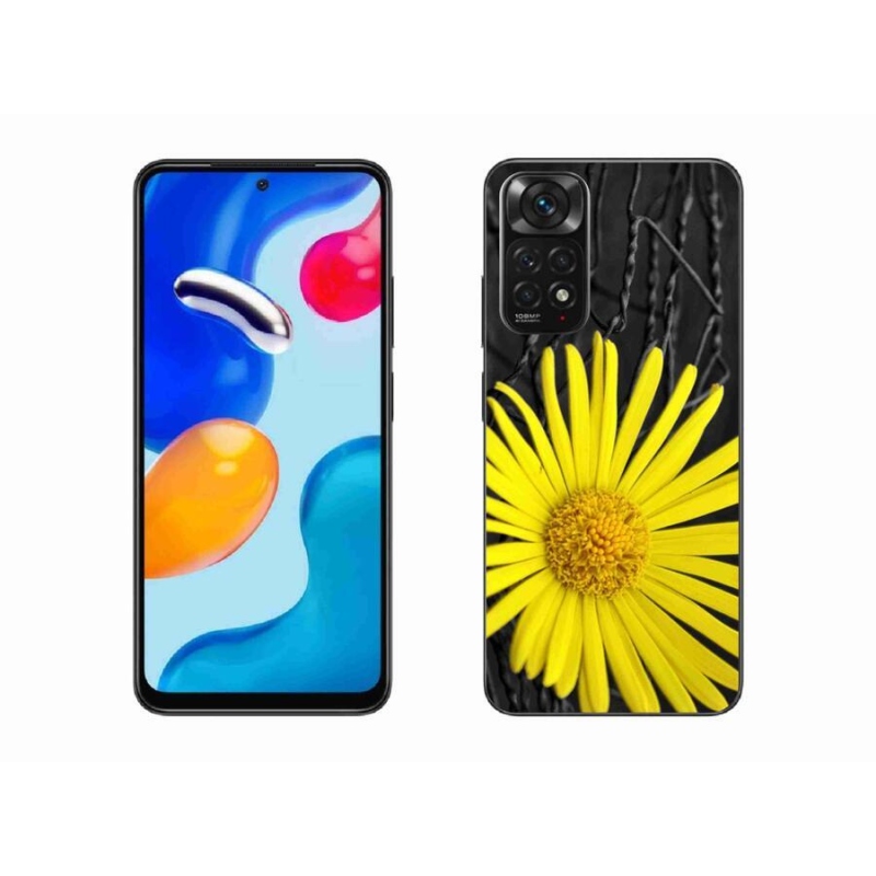 Gélový kryt mmCase na mobil Xiaomi Redmi Note 11 4G - žltý kvet
