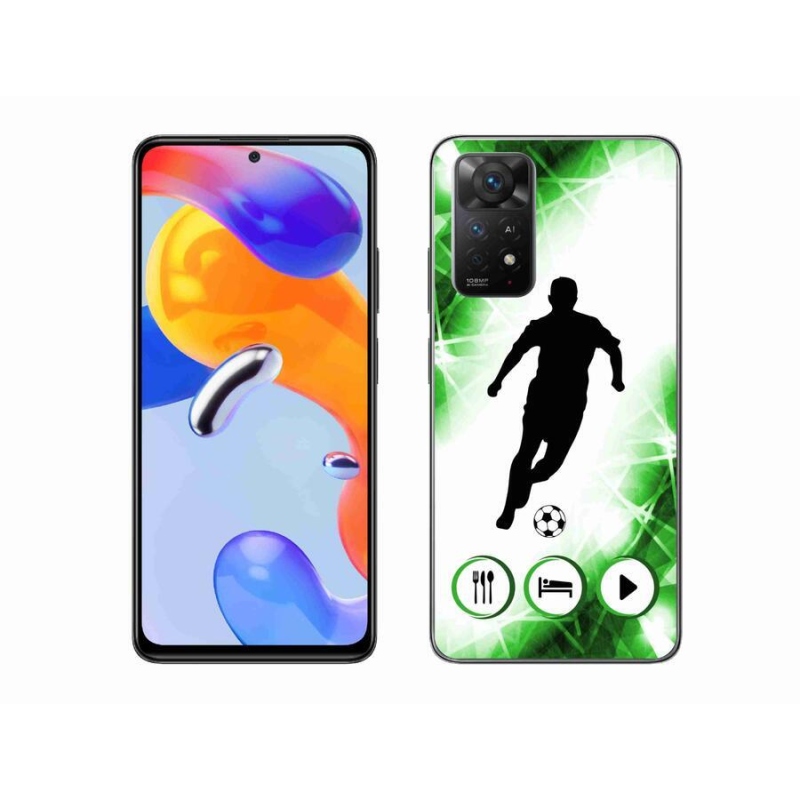 Gélový kryt mmCase na mobil Xiaomi Redmi Note 11 Pro 4G/5G - futbalista