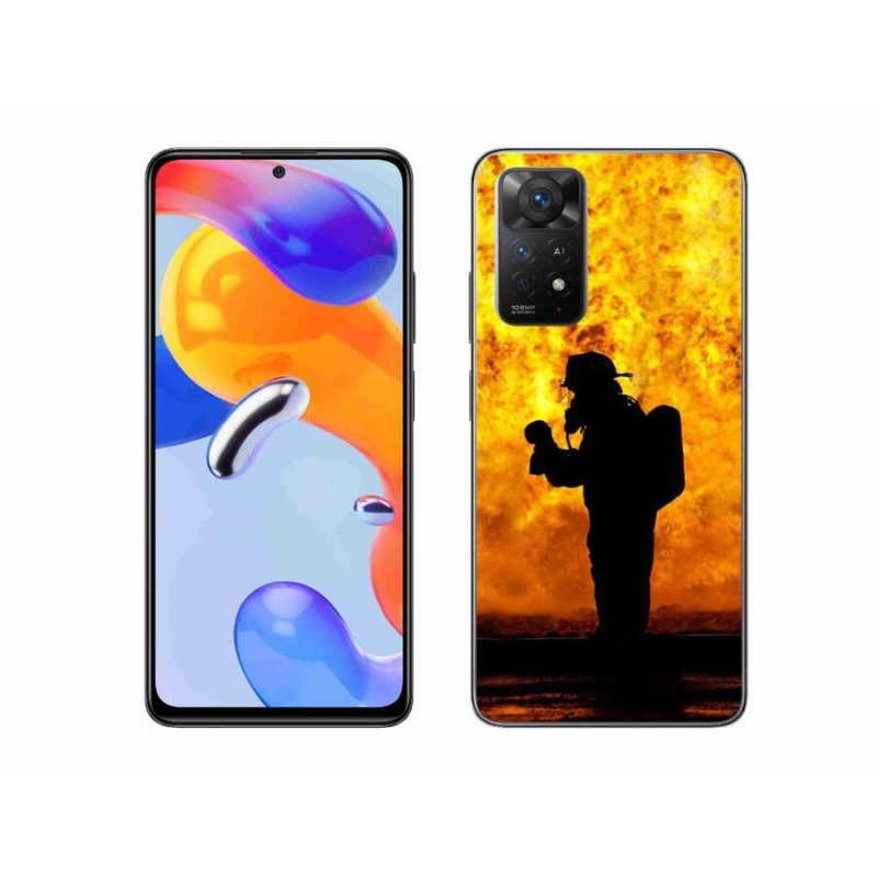 Gélový kryt mmCase na mobil Xiaomi Redmi Note 11 Pro 4G/5G - hasič