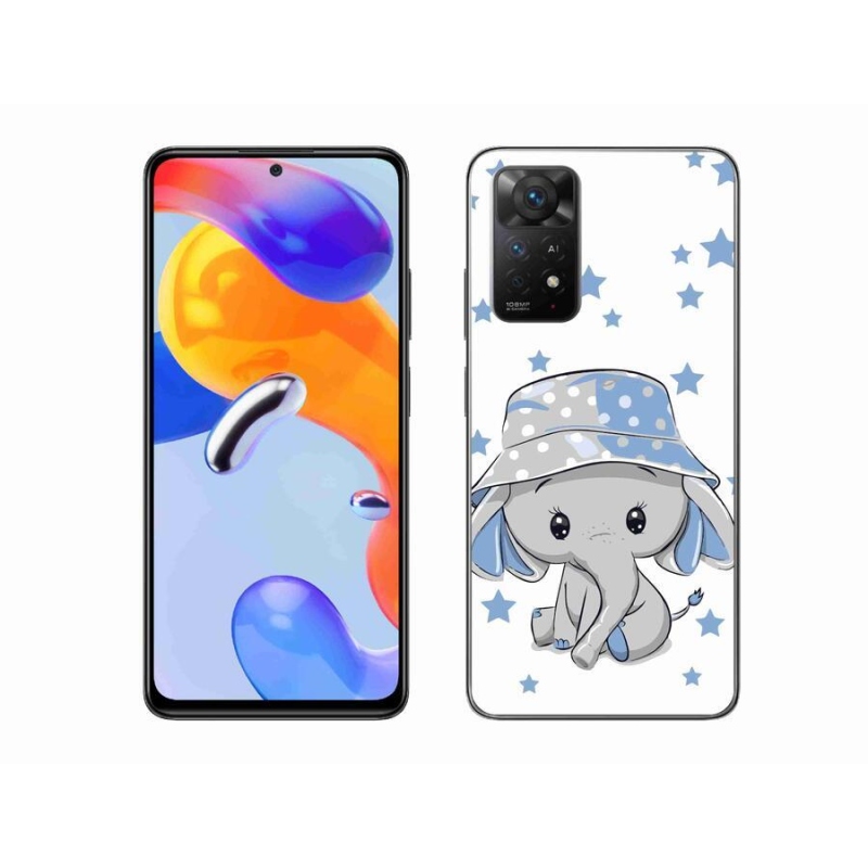 Gélový kryt mmCase na mobil Xiaomi Redmi Note 11 Pro 4G/5G - modrý slon