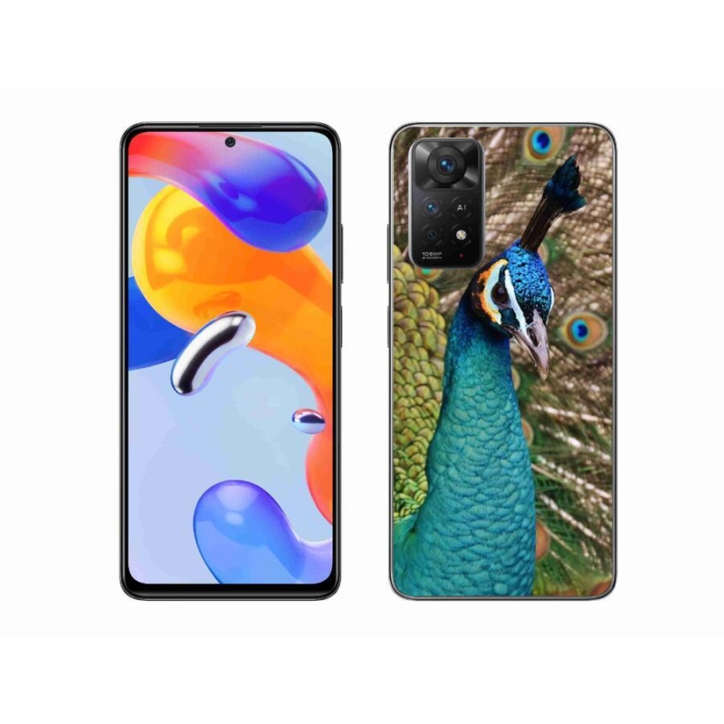 Gélový kryt mmCase na mobil Xiaomi Redmi Note 11 Pro 4G/5G - páv