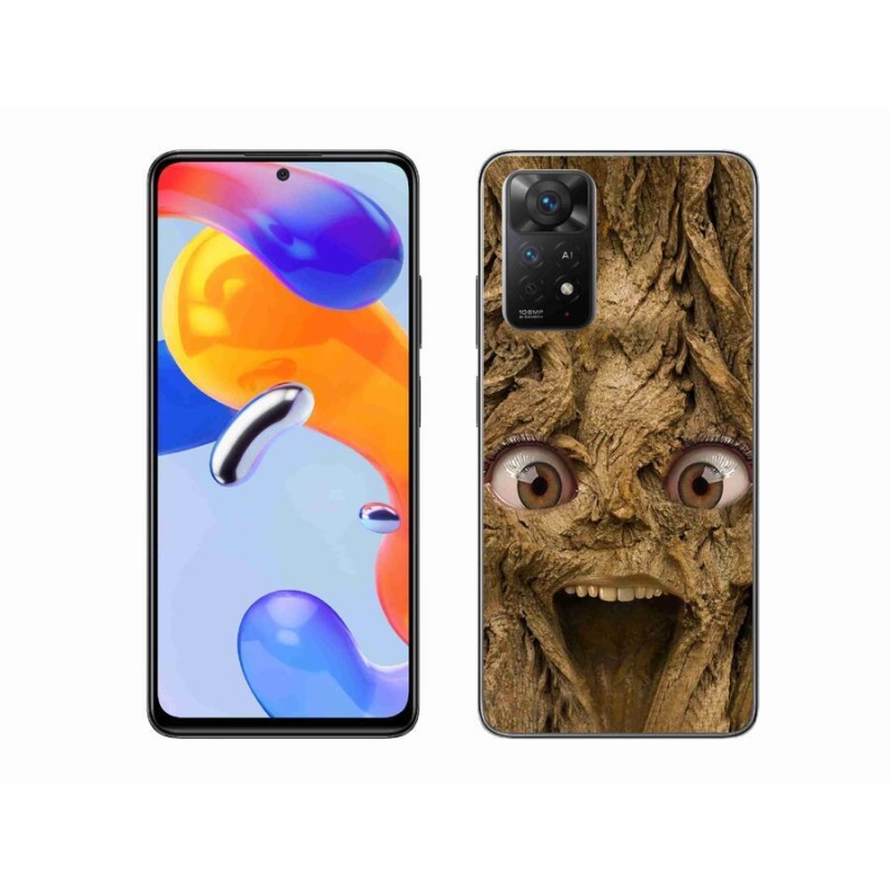 Gélový kryt mmCase na mobil Xiaomi Redmi Note 11 Pro 4G/5G - veselý strom s očami