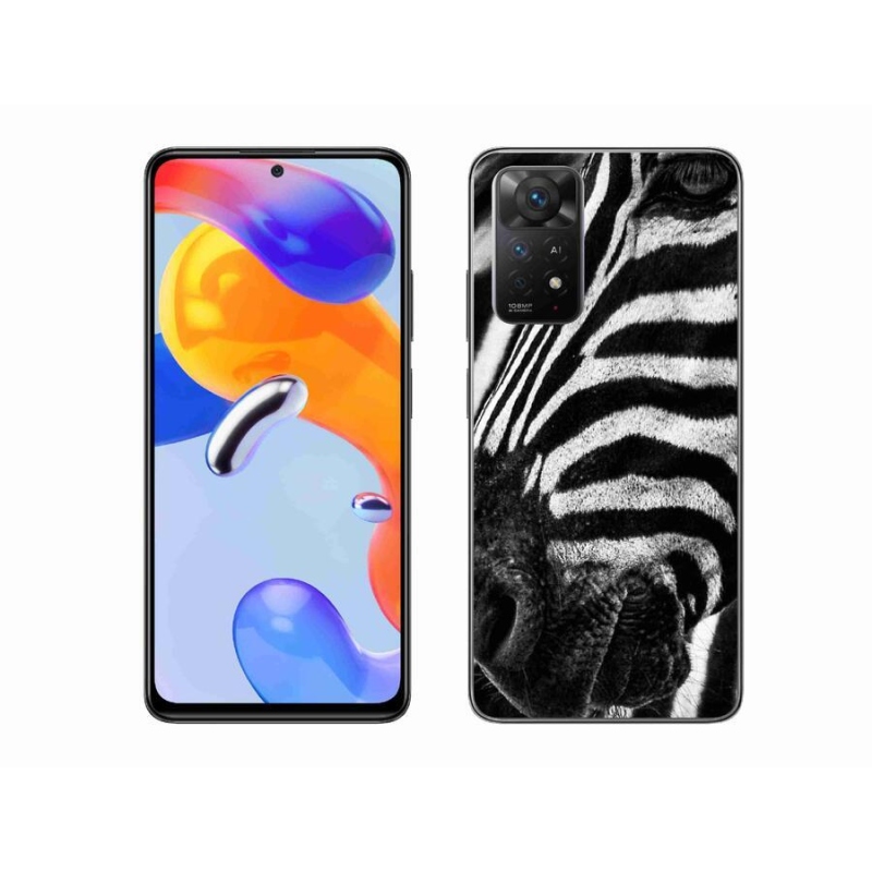 Gélový kryt mmCase na mobil Xiaomi Redmi Note 11 Pro 4G/5G - zebra