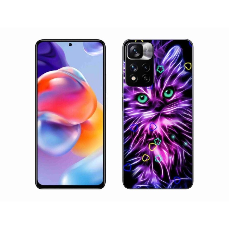 Gélový kryt mmCase na mobil Xiaomi Redmi Note 11 Pro+ 5G - abstraktná mačka