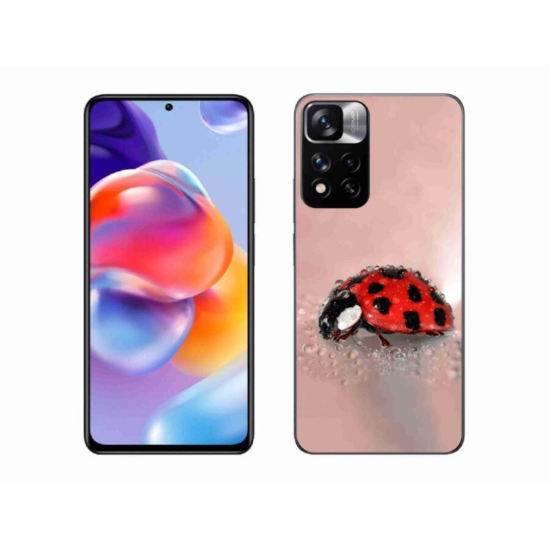 Gélový kryt mmCase na mobil Xiaomi Redmi Note 11 Pro+ 5G - lienka