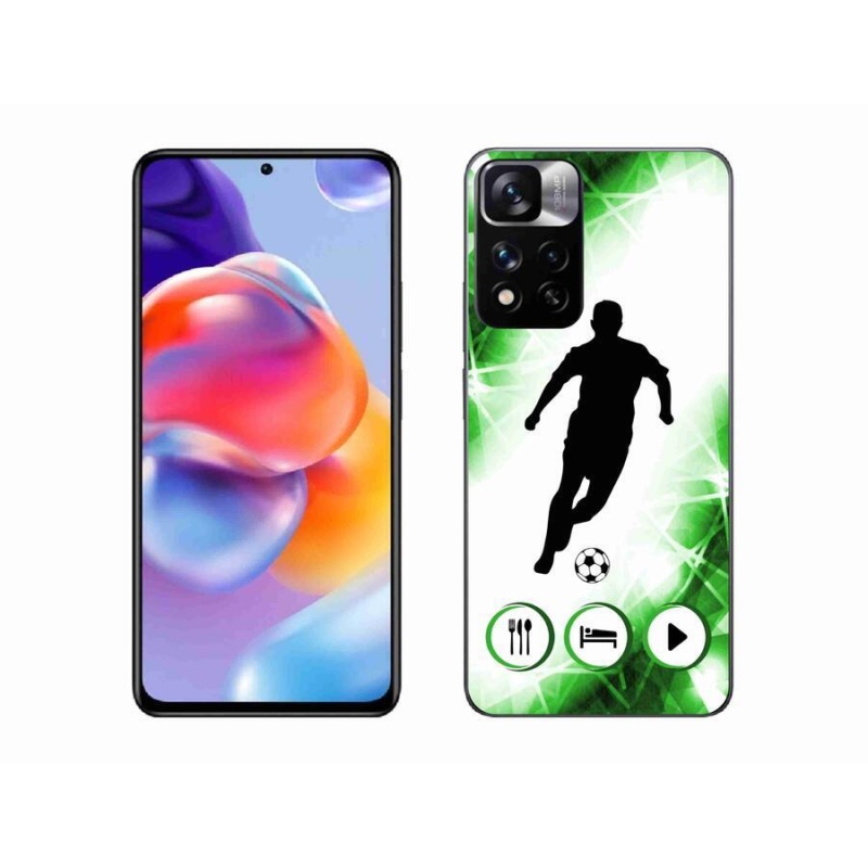 Gélový kryt mmCase na mobil Xiaomi Redmi Note 11 Pro+ 5G - futbalista