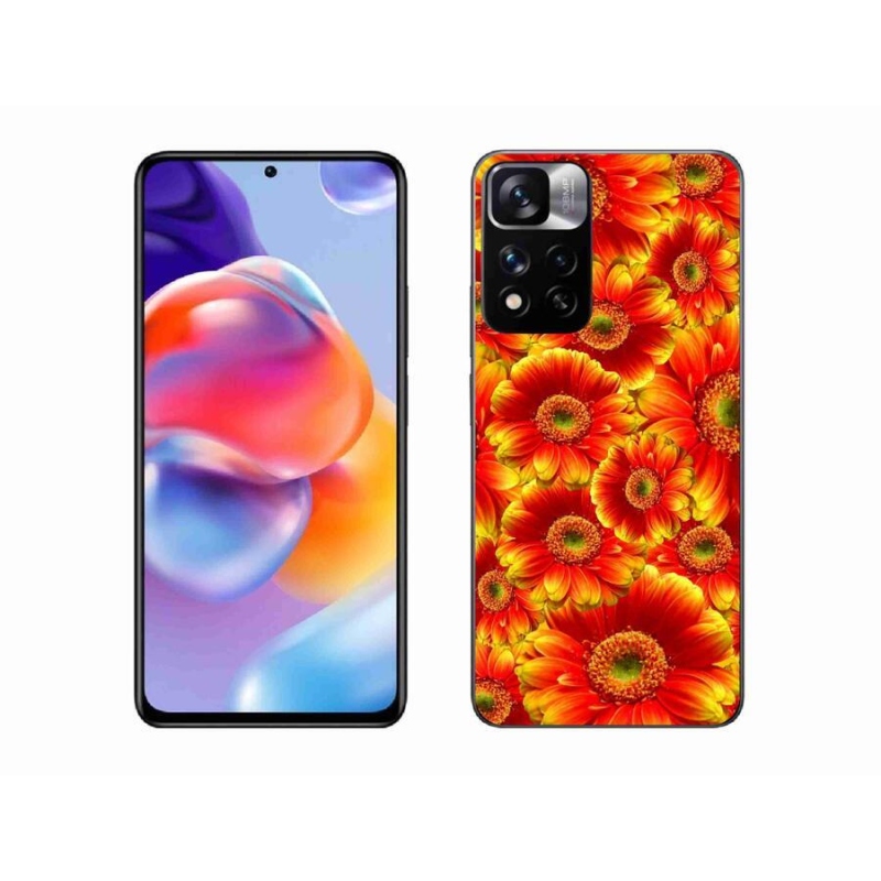 Gélový kryt mmCase na mobil Xiaomi Redmi Note 11 Pro+ 5G - gerbera 1