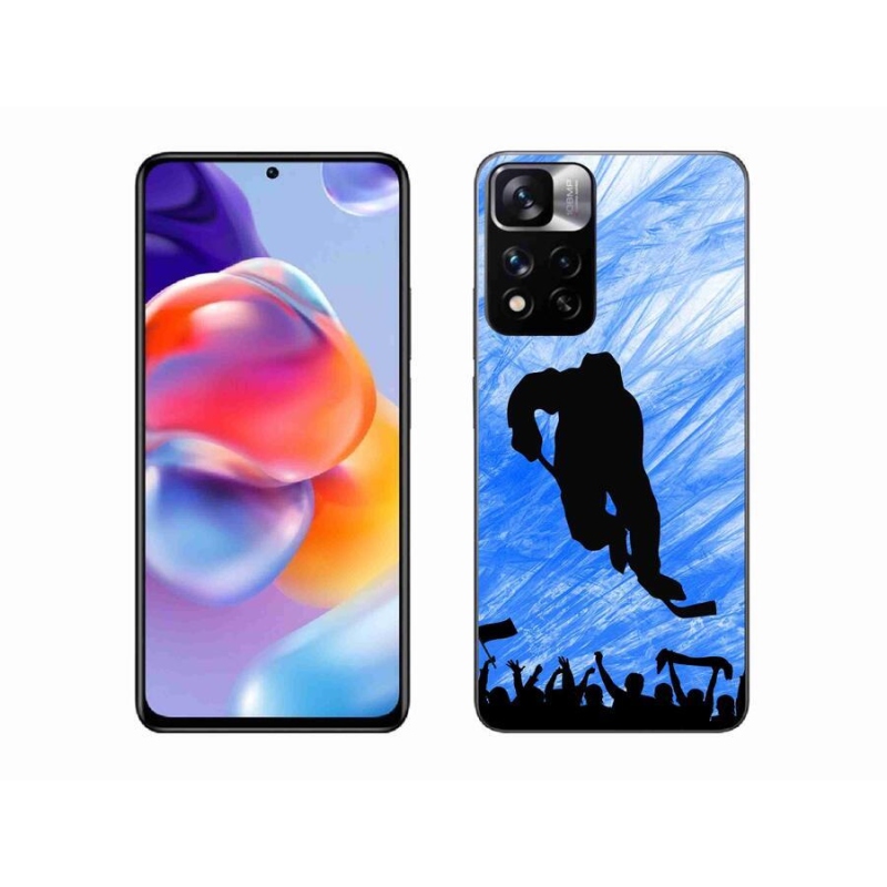 Gélový kryt mmCase na mobil Xiaomi Redmi Note 11 Pro+ 5G - hokejový hráč