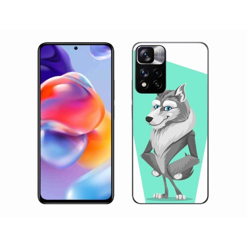 Gélový kryt mmCase na mobil Xiaomi Redmi Note 11 Pro+ 5G - kreslený vlk