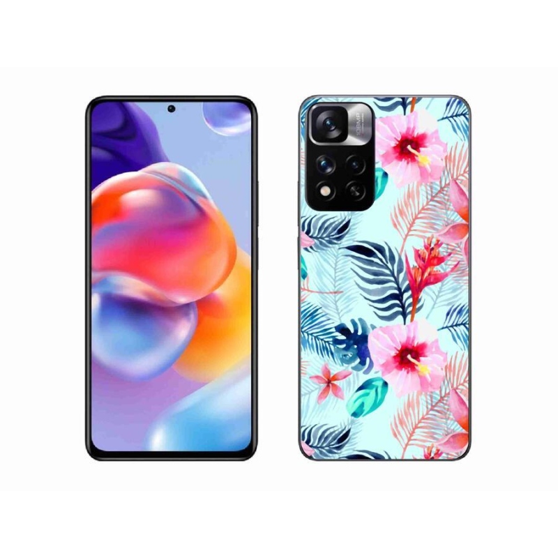 Gélový kryt mmCase na mobil Xiaomi Redmi Note 11 Pro+ 5G - kvety