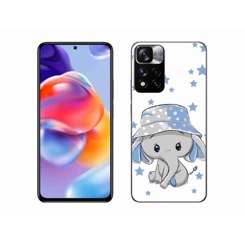 Gélový kryt mmCase na mobil Xiaomi Redmi Note 11 Pro+ 5G - modrý slon