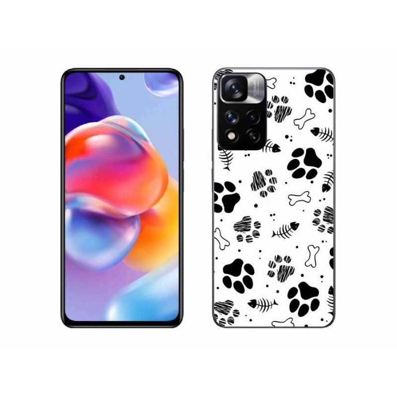 Gélový kryt mmCase na mobil Xiaomi Redmi Note 11 Pro+ 5G - psie labky 1