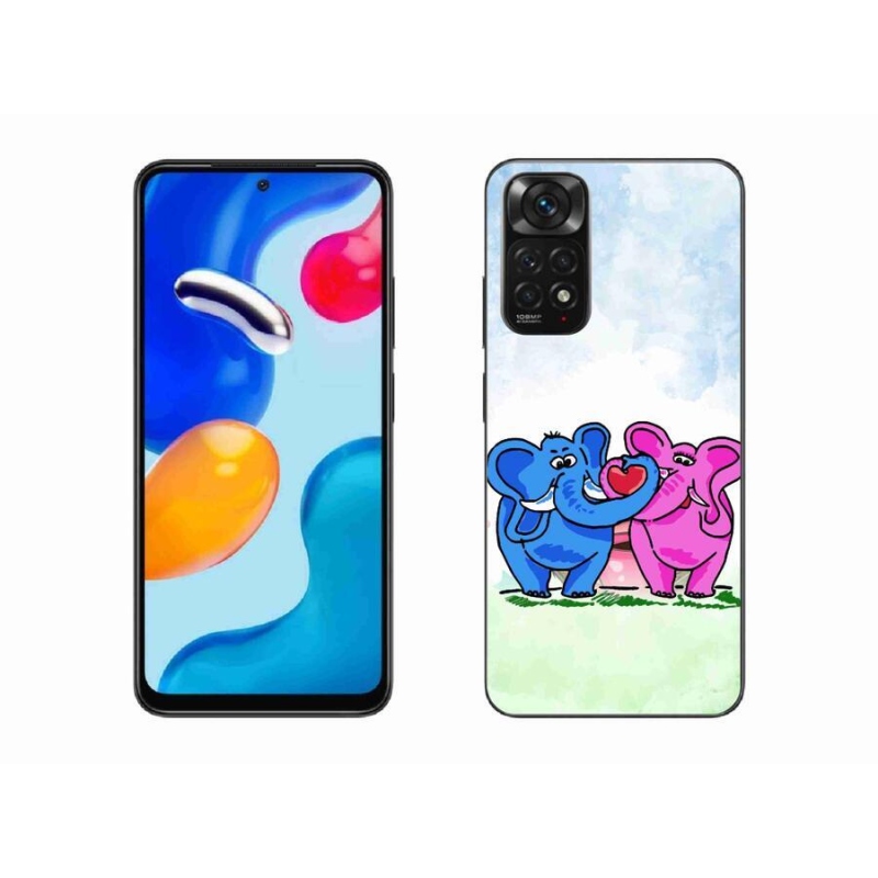 Gélový kryt mmCase na mobil Xiaomi Redmi Note 11S 4G - zamilovaní slony