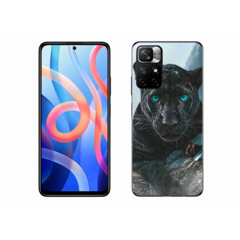 Gélový kryt mmCase na mobil Xiaomi Redmi Note 11S 5G - čierny panter