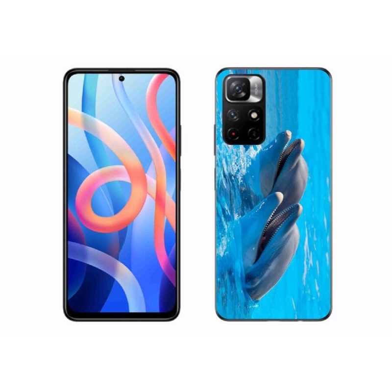 Gélový kryt mmCase na mobil Xiaomi Redmi Note 11S 5G - delfíny