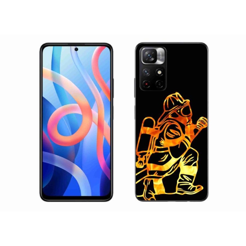 Gélový kryt mmCase na mobil Xiaomi Redmi Note 11S 5G - hasič 1