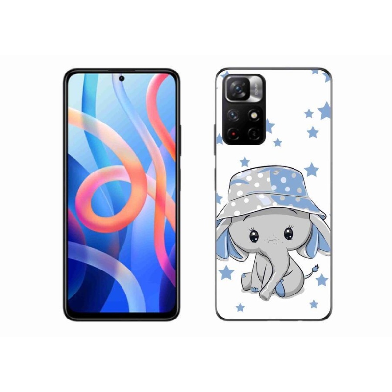 Gélový kryt mmCase na mobil Xiaomi Redmi Note 11S 5G - modrý slon