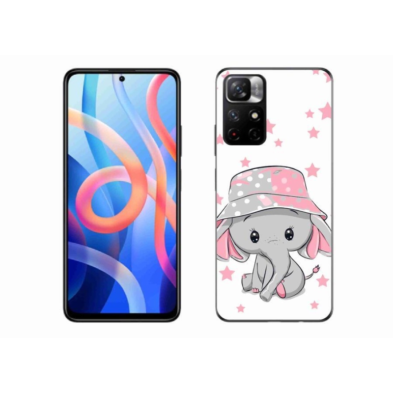 Gélový kryt mmCase na mobil Xiaomi Redmi Note 11S 5G - ružový slon