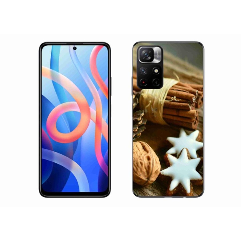 Gélový kryt mmCase na mobil Xiaomi Redmi Note 11S 5G - škorica a perníčky