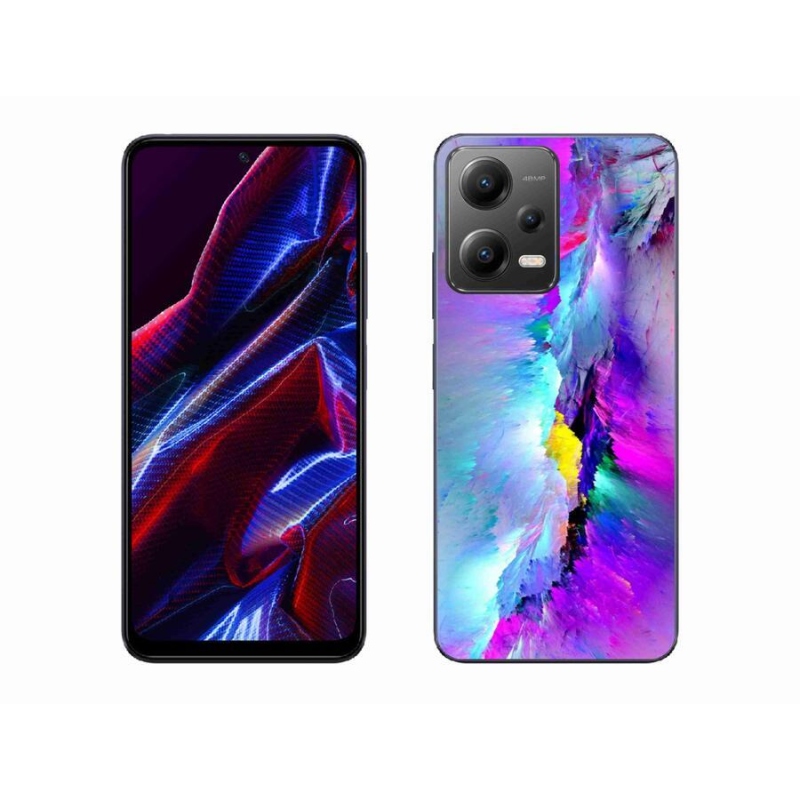 Gélový kryt mmCase na mobil Xiaomi Redmi Note 12 5G - abstrakt