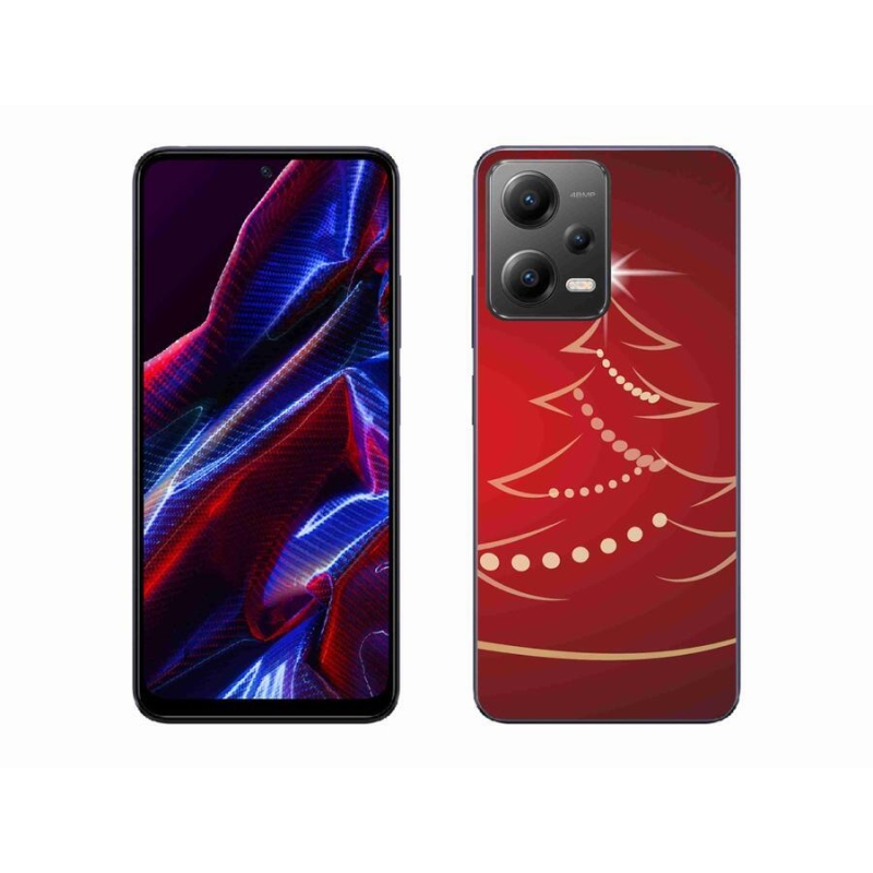 Gélový kryt mmCase na mobil Xiaomi Redmi Note 12 5G - kreslený vianočný stromček