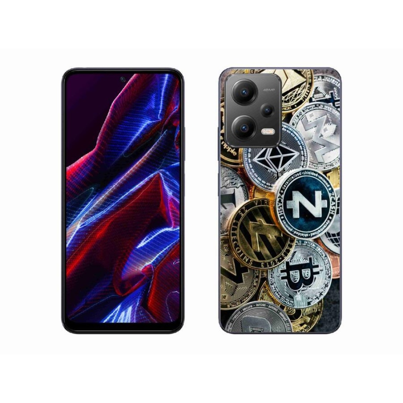 Gélový kryt mmCase na mobil Xiaomi Redmi Note 12 5G - kryptomeny