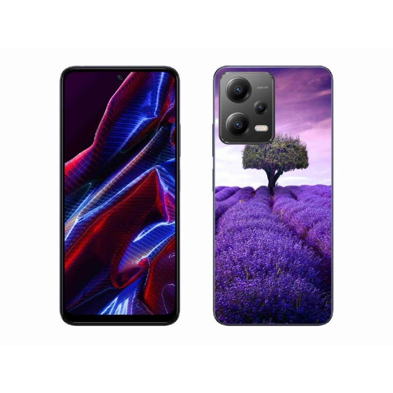 Gélový kryt mmCase na mobil Xiaomi Redmi Note 12 5G - levanduľová lúka