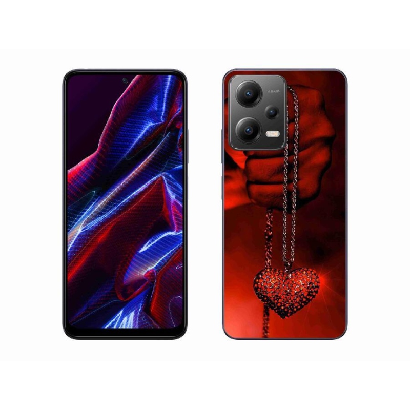 Gélový kryt mmCase na mobil Xiaomi Redmi Note 12 5G - náhrdelník