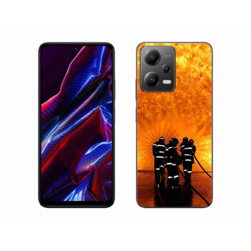 Gélový kryt mmCase na mobil Xiaomi Redmi Note 12 5G - požiar