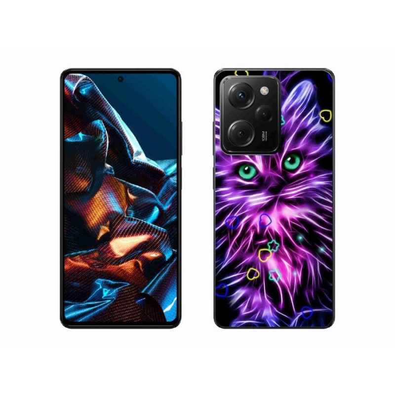 Gélový kryt mmCase na mobil Xiaomi Redmi Note 12 Pro 5G - abstraktná mačka