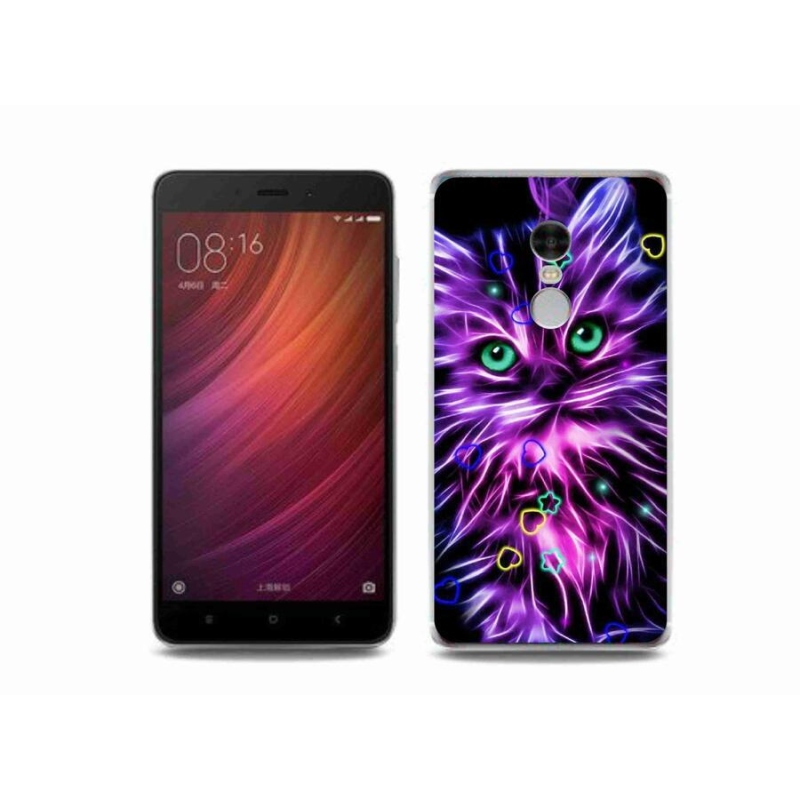 Gélový kryt mmCase na mobil Xiaomi Redmi Note 4 - abstraktná mačka