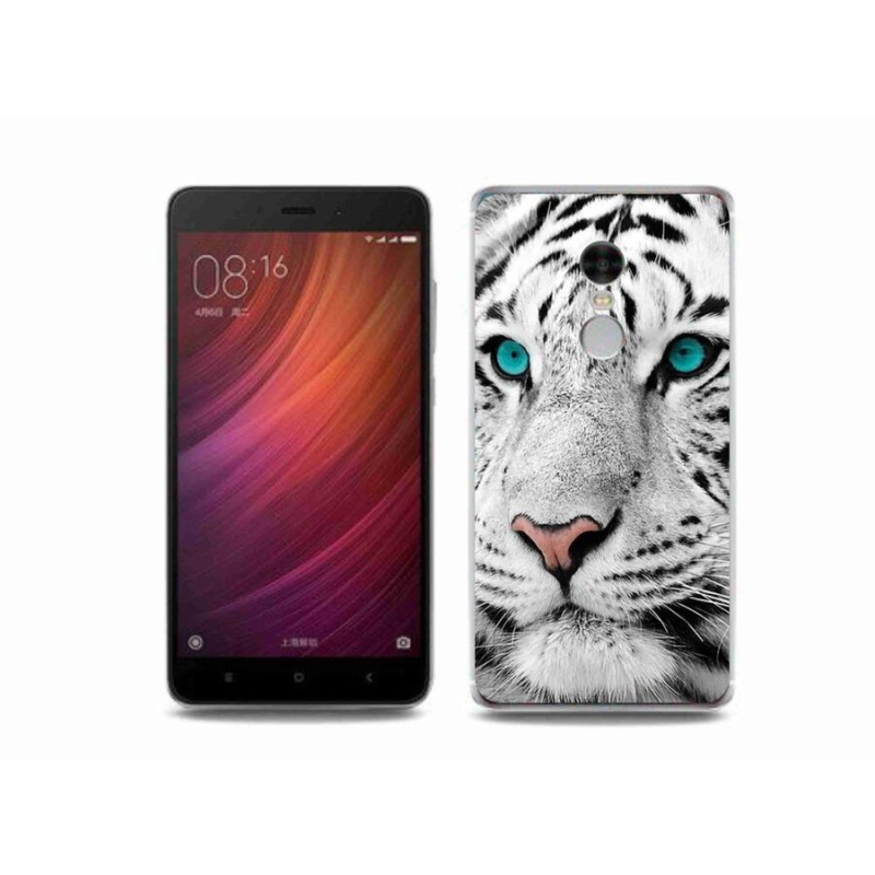 Gélový kryt mmCase na mobil Xiaomi Redmi Note 4 - biely tiger