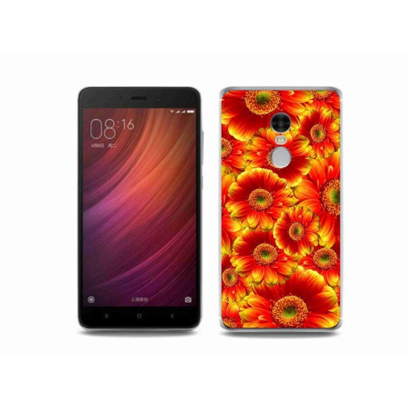 Gélový kryt mmCase na mobil Xiaomi Redmi Note 4 - gerbera 1