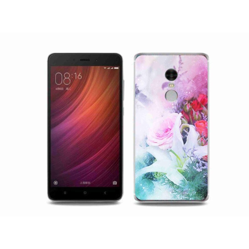 Gélový kryt mmCase na mobil Xiaomi Redmi Note 4 - kvety 4