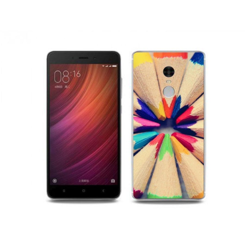 Gélový kryt mmCase na mobil Xiaomi Redmi Note 4 - pastelky