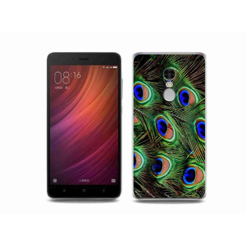 Gélový kryt mmCase na mobil Xiaomi Redmi Note 4 - pávie perie