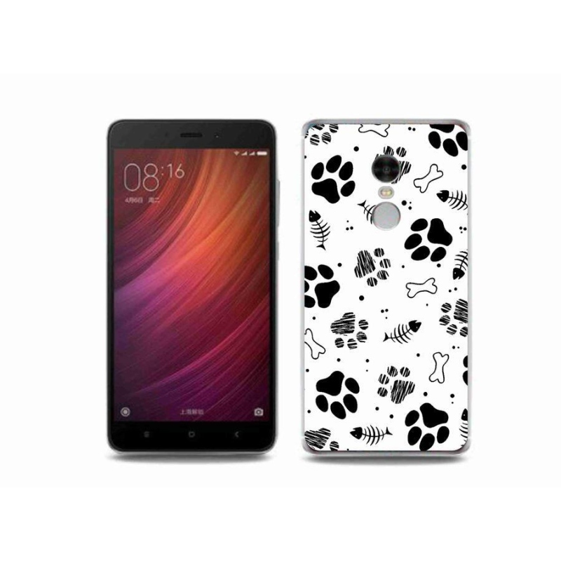 Gélový kryt mmCase na mobil Xiaomi Redmi Note 4 - psie labky 1