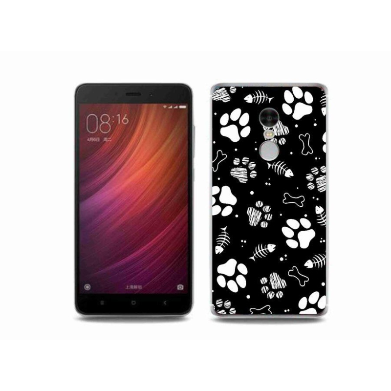 Gélový kryt mmCase na mobil Xiaomi Redmi Note 4 - psie labky