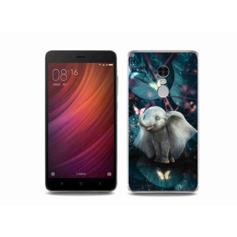 Gélový kryt mmCase na mobil Xiaomi Redmi Note 4 - roztomilý slon