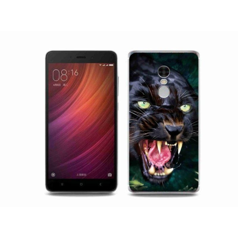 Gélový kryt mmCase na mobil Xiaomi Redmi Note 4 - rozzúrený čierny panter