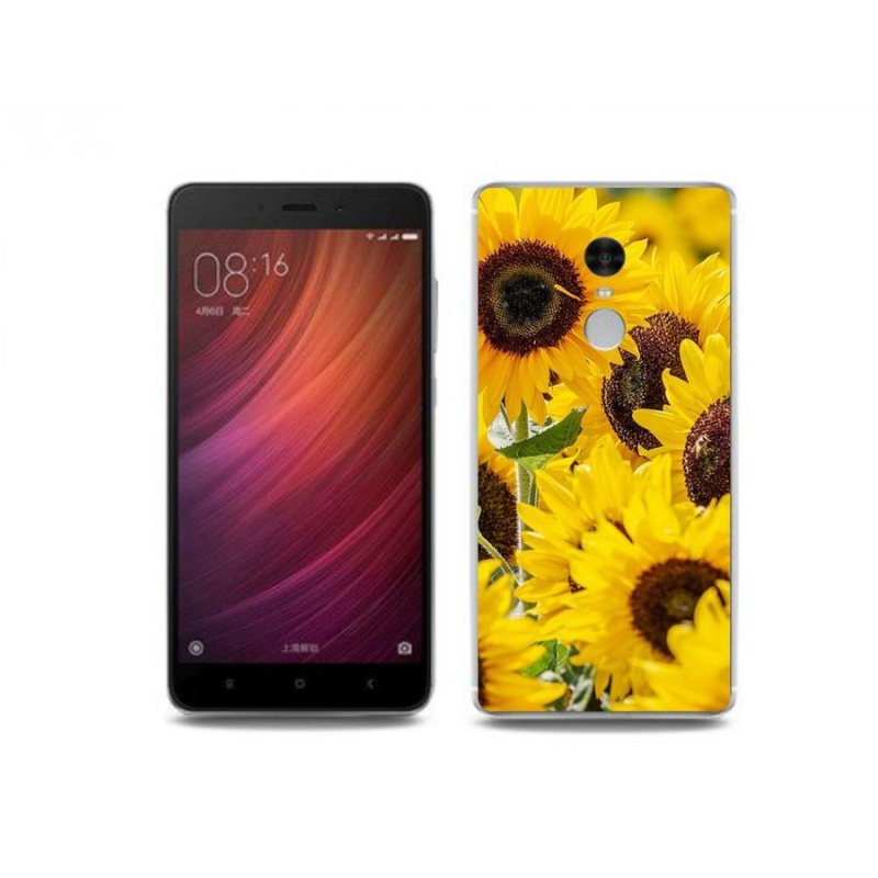 Gélový kryt mmCase na mobil Xiaomi Redmi Note 4 - slnečnice